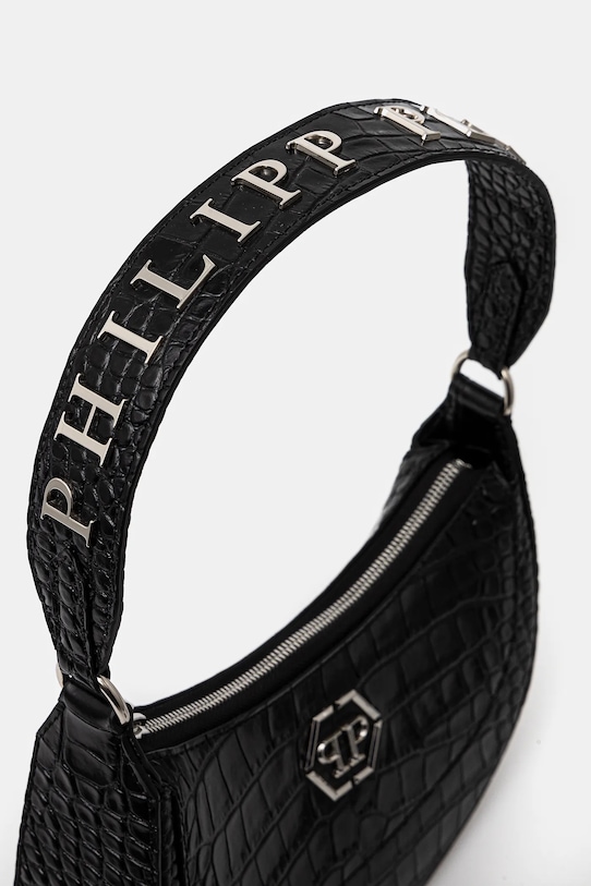 Philipp Plein bőr táska SAEA.WBA2064.PLE010N fekete
