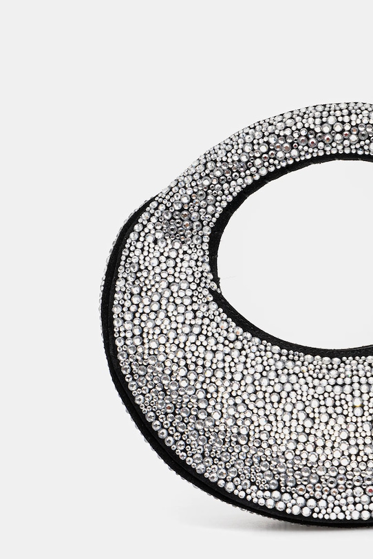 Philipp Plein poșetă de piele argintiu PAEA.WBA2096.PLE009N