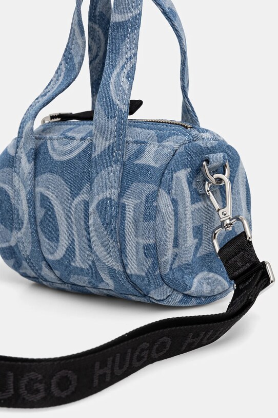 HUGO Blue torebka jeansowa niebieski 50535947