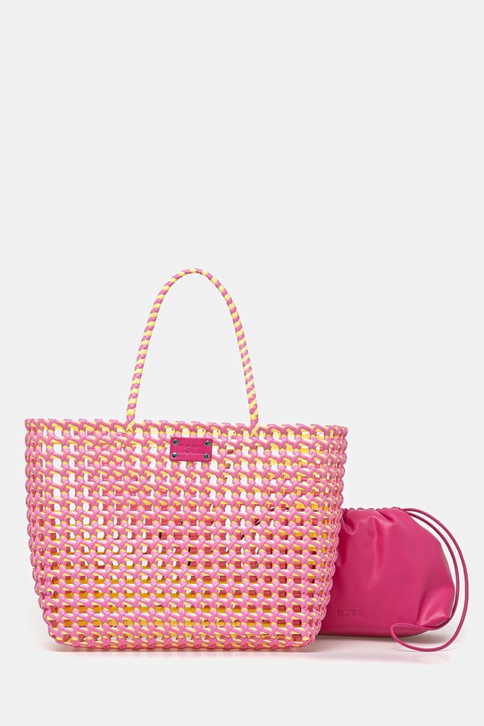 Kabelka MSGM vzorovaný růžová 3841MDZ48.632