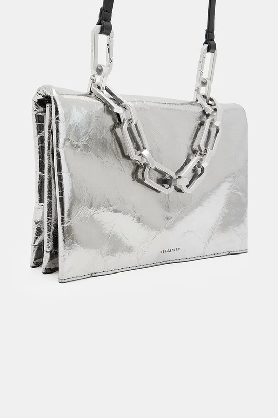 Аксесуари Шкіряна сумка AllSaints YUA W016XZ срібний