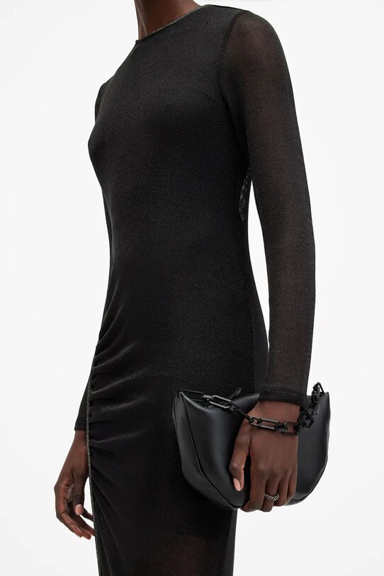 Шкіряна сумочка AllSaints MADEA MINI чорний W214XB