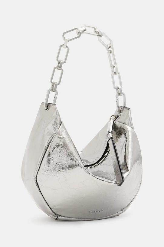 AllSaints poseta de piele MADEA MINI W221XB argintiu SS25