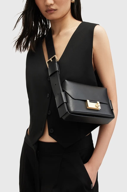 Шкіряна сумочка AllSaints FRANKIE W307XB