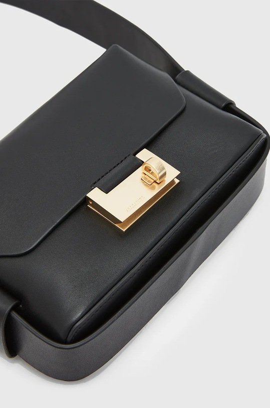 Шкіряна сумочка AllSaints FRANKIE W307XB чорний