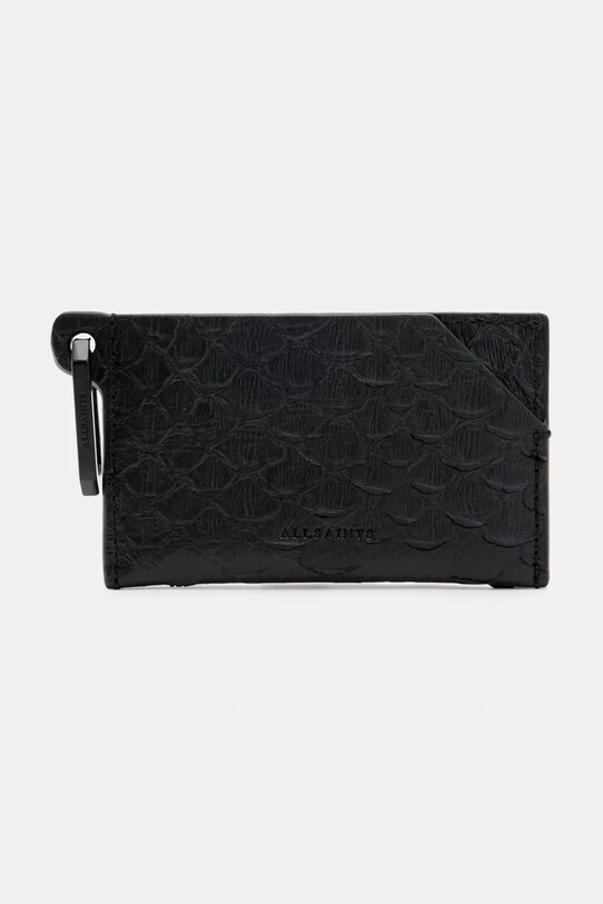 AllSaints portofel de piele HEX SNAKE piele negru W381XB