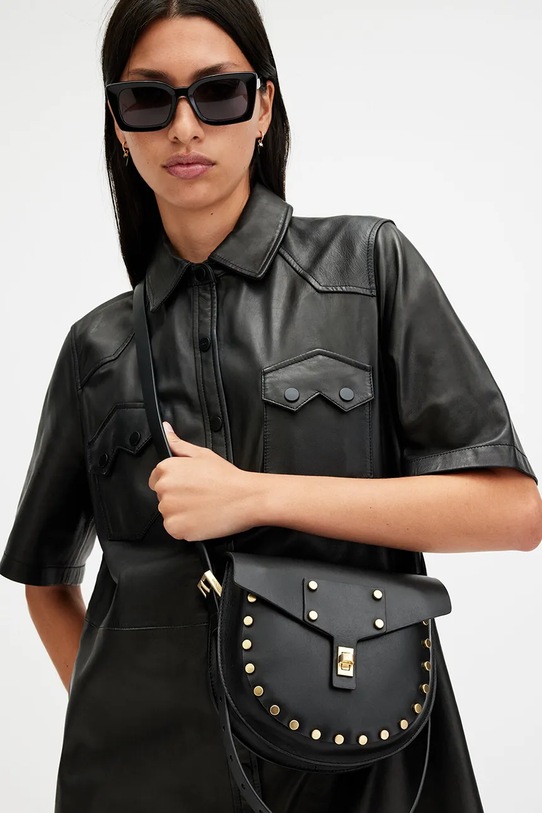 Шкіряна сумочка AllSaints MIRO MINI W385XB
