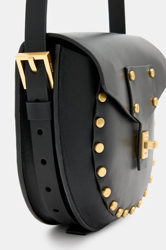 Шкіряна сумочка AllSaints MIRO MINI W385XB чорний
