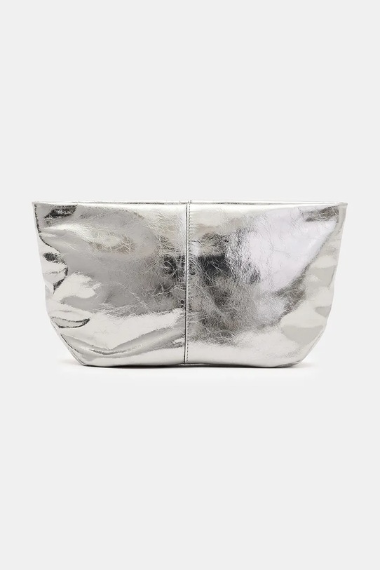 AllSaints bőr borítéktáska HEX nappa bőr ezüst W389XB