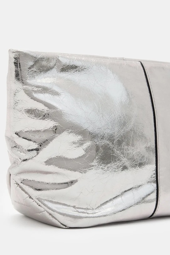 AllSaints bőr borítéktáska HEX W389XB ezüst