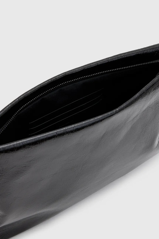 Δερμάτινη τσάντα ώμου AllSaints BETTINA CLUTCH μαύρο W393XB