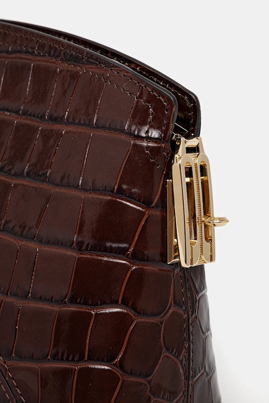 Kožená kabelka Victoria Beckham hnedá B125AAC006203A