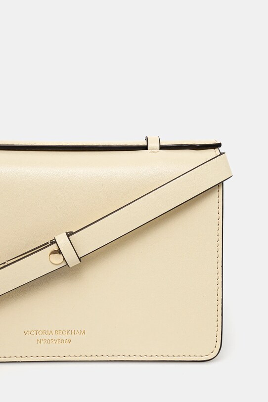Accesorii Victoria Beckham poseta de piele B424AAC005976A bej