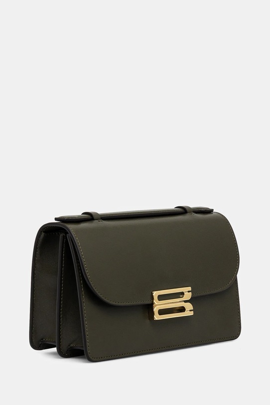 Victoria Beckham torebka skórzana B424AAC005976A zielony AW25