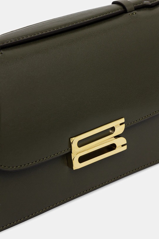 Kožená kabelka Victoria Beckham zelená B424AAC005976A