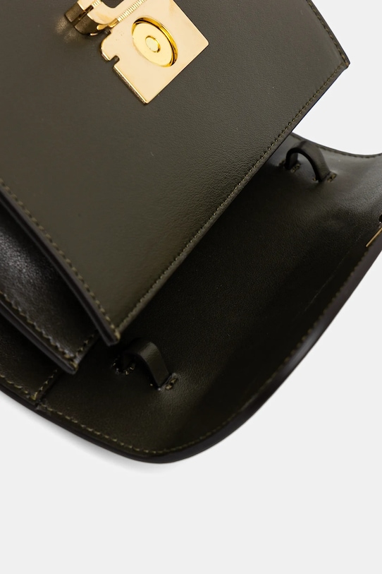 Kožená kabelka Victoria Beckham B424AAC005976A zelená