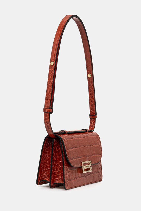Victoria Beckham poseta de piele B424AAC006196A portocaliu SS25