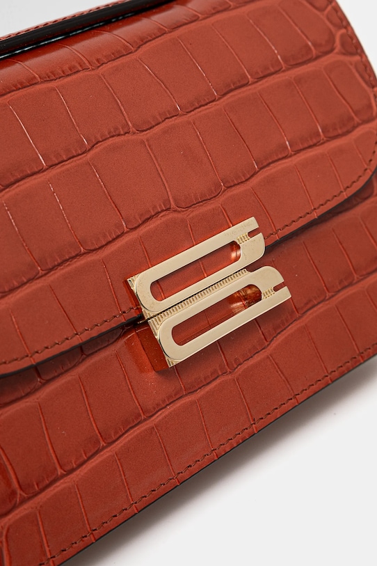 Accesorii Victoria Beckham poseta de piele B424AAC006196A portocaliu