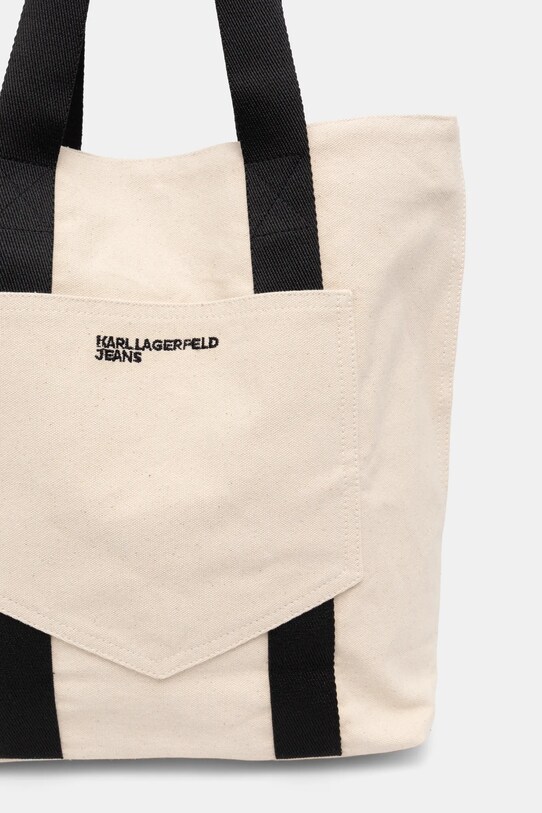 Kabelka Karl Lagerfeld Jeans béžová A1W50001