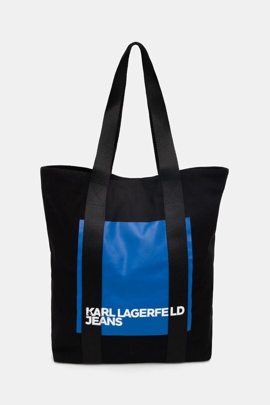Kabelka Karl Lagerfeld Jeans potlač čierna A1W50001