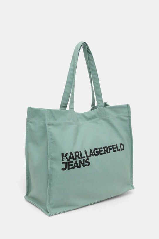 Karl Lagerfeld Jeans geanta de bumbac A1W50002 verde SS25