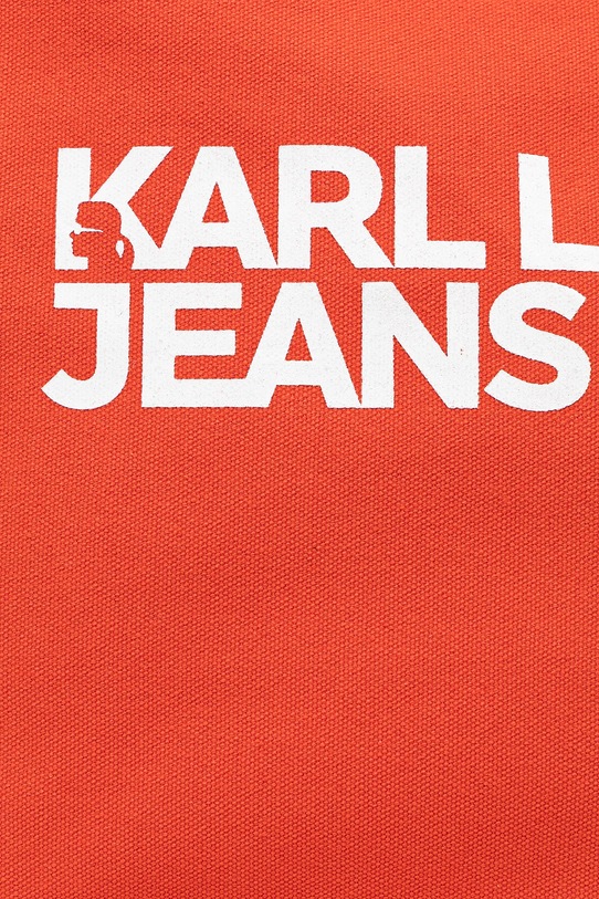 Βαμβακερή τσάντα Karl Lagerfeld Jeans κόκκινο A1W50002