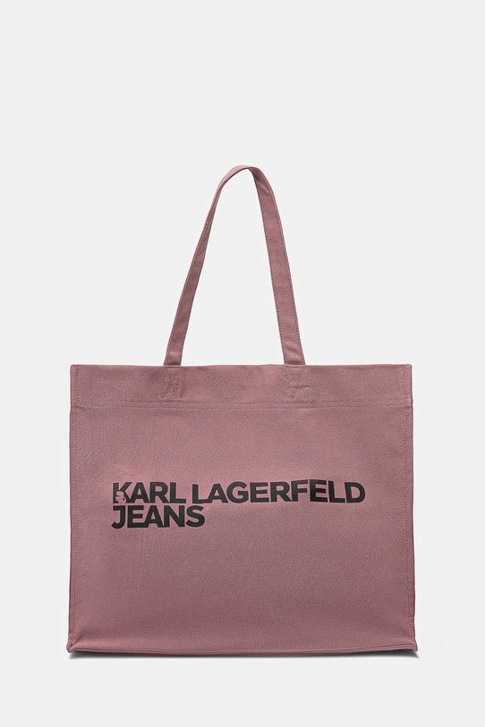 Karl Lagerfeld Jeans geanta de bumbac roz A1W50002