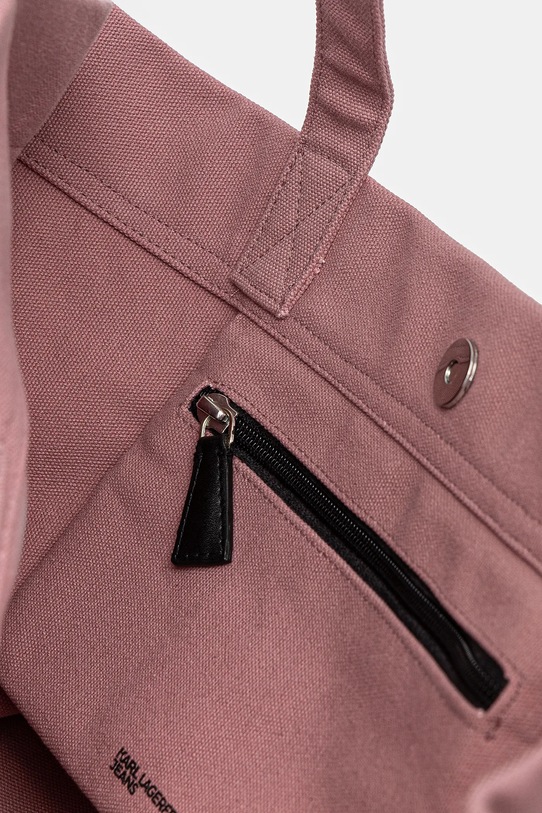 Karl Lagerfeld Jeans geanta de bumbac roz A1W50002