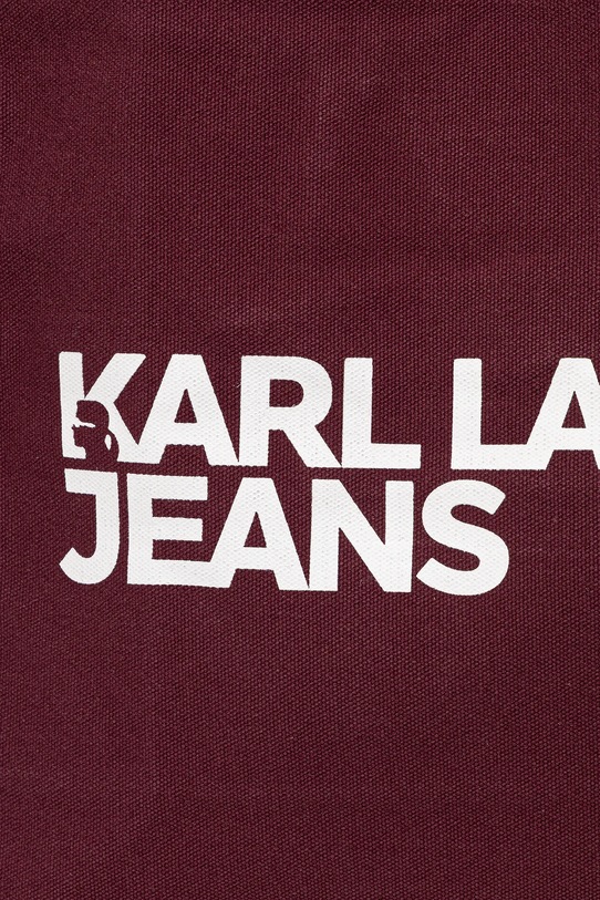 Karl Lagerfeld Jeans torebka bawełniana bordowy A1W50002