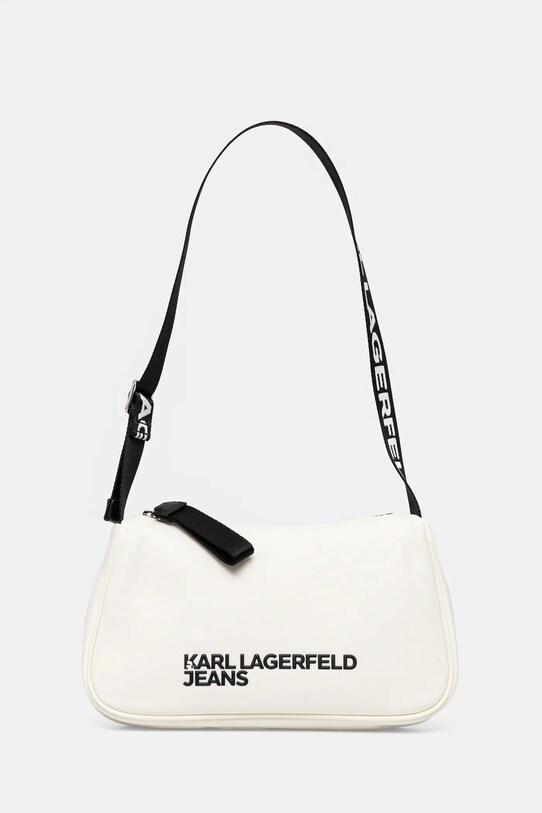 Kabelka Karl Lagerfeld Jeans potlač biela A1W30235
