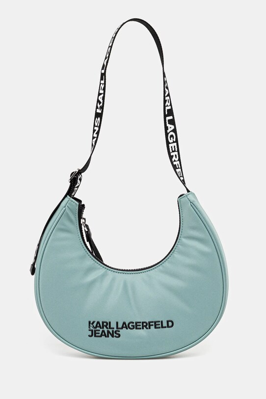 Kabelka Karl Lagerfeld Jeans potlač tyrkysová A1W30231
