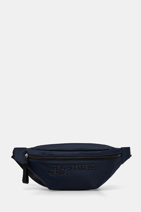 Сумка на пояс Karl Lagerfeld Jeans гладкий тёмно-синий A1W30427