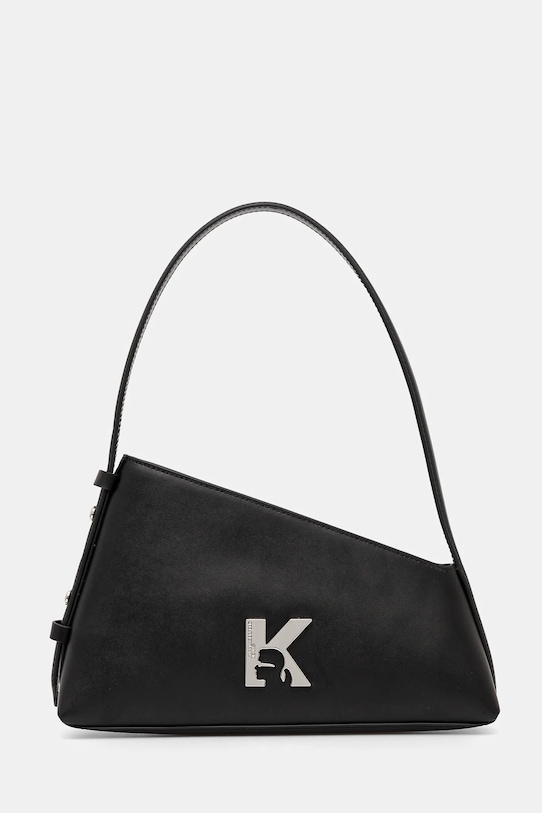 Шкіряна сумочка Karl Lagerfeld Jeans лицьова шкіра чорний A1W30334