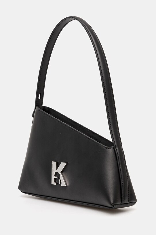 Kožna torba Karl Lagerfeld Jeans A1W30334 crna SS25