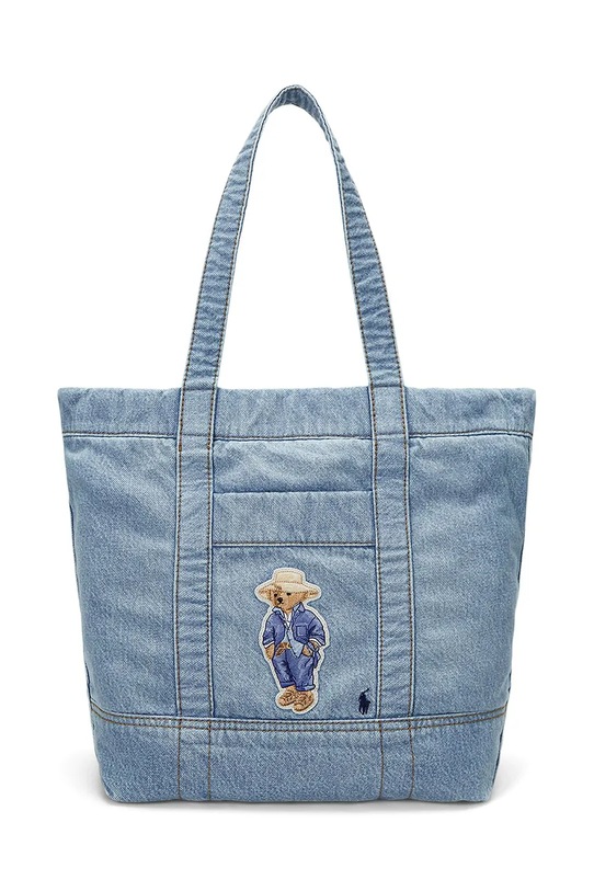 Polo Ralph Lauren geantă de bumbac uni albastru 428960637