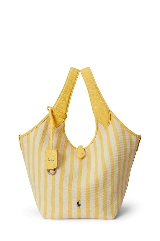 Polo Ralph Lauren torebka skóra licowa żółty 428963527