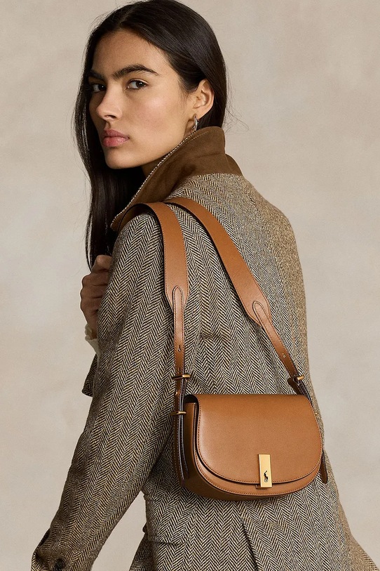 Kožená kabelka Polo Ralph Lauren 428891391