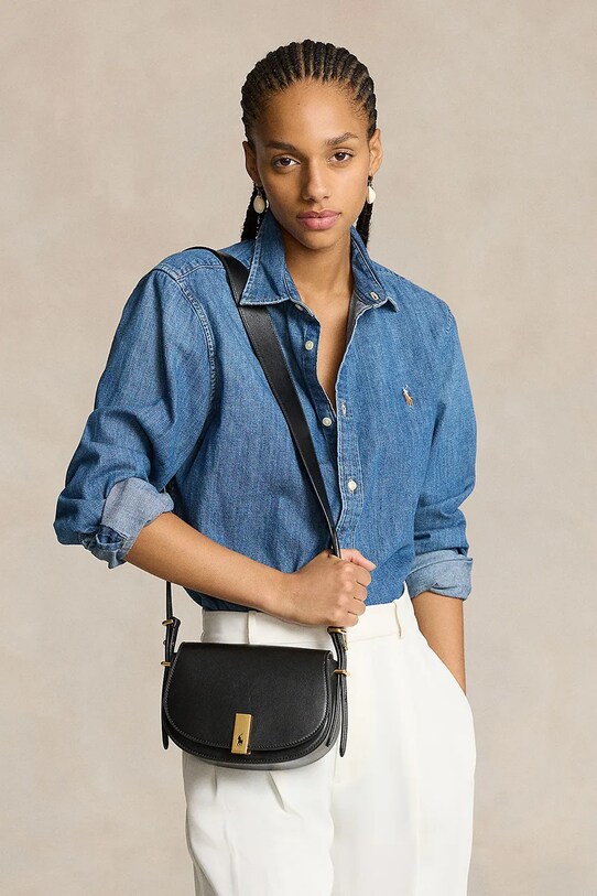 Kožená kabelka Polo Ralph Lauren 428891391