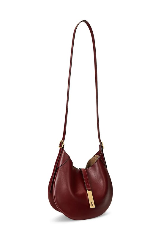 Akcesoria Polo Ralph Lauren torebka skórzana 428944017 bordowy