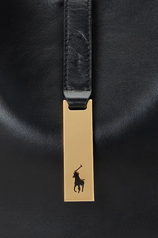 Polo Ralph Lauren leather handbag 428944017 black