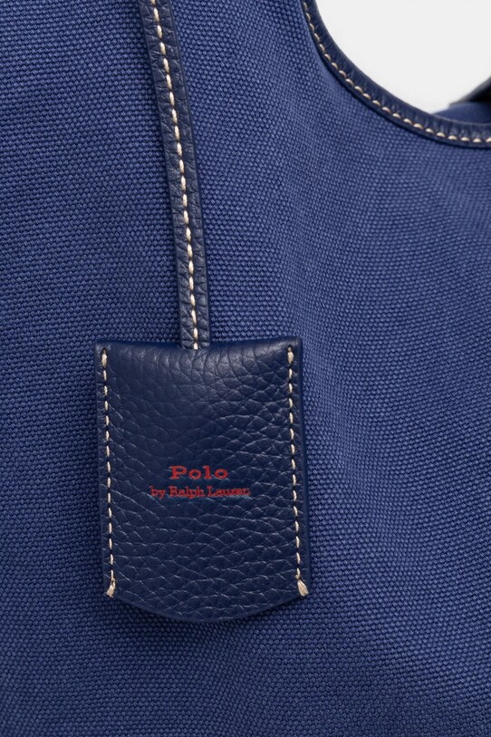 Bavlnená taška Polo Ralph Lauren tmavomodrá 428949865