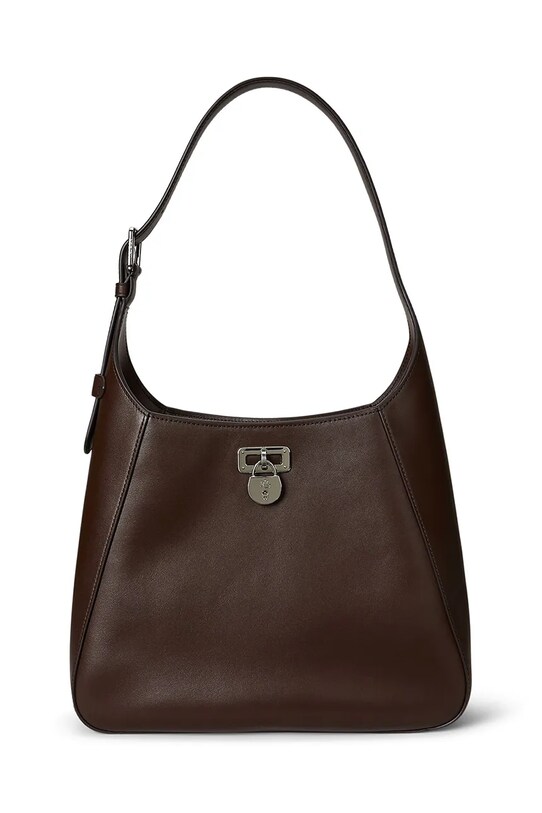 Шкіряна сумочка Lauren Ralph Lauren вміщує А4 коричневий 431956790