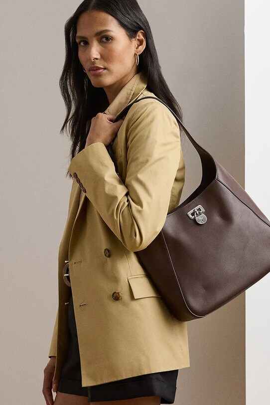 Шкіряна сумочка Lauren Ralph Lauren 431956790