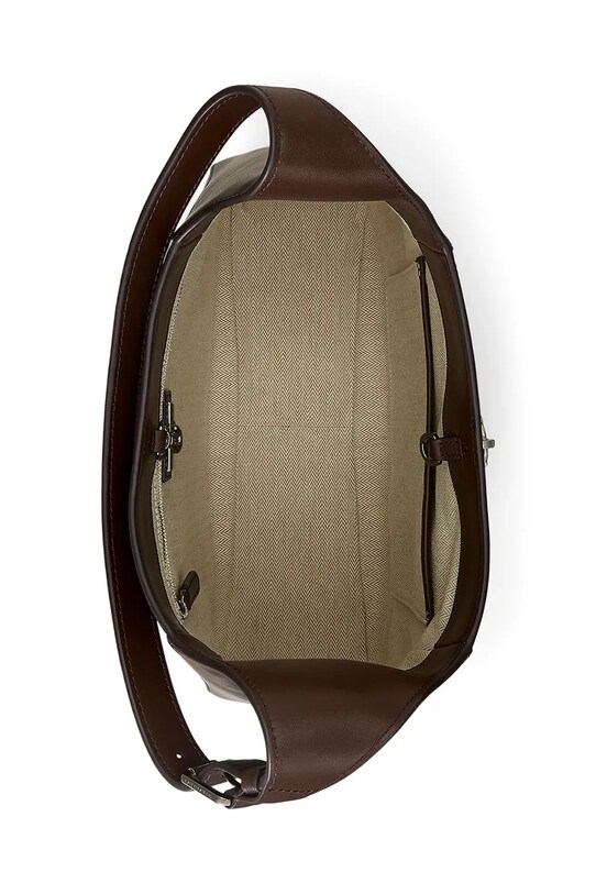 Шкіряна сумочка Lauren Ralph Lauren коричневий 431956790