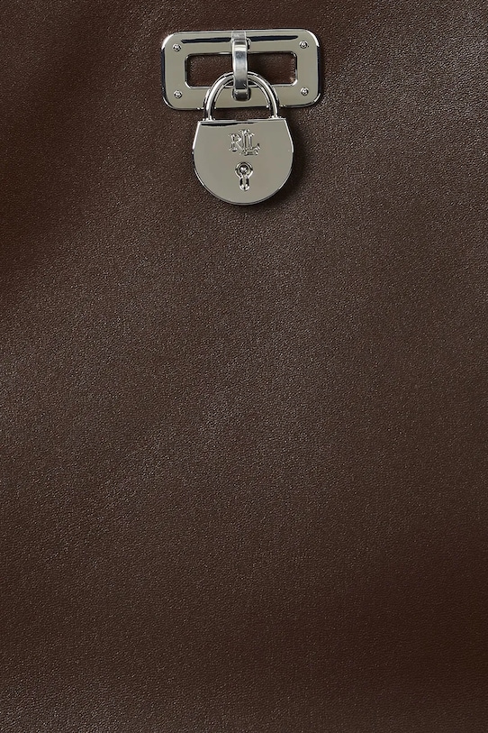 Δερμάτινη τσάντα Lauren Ralph Lauren 431956790 καφέ