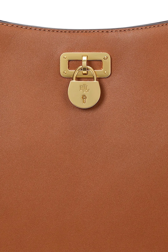 Lauren Ralph Lauren torebka skórzana 431956790 brązowy