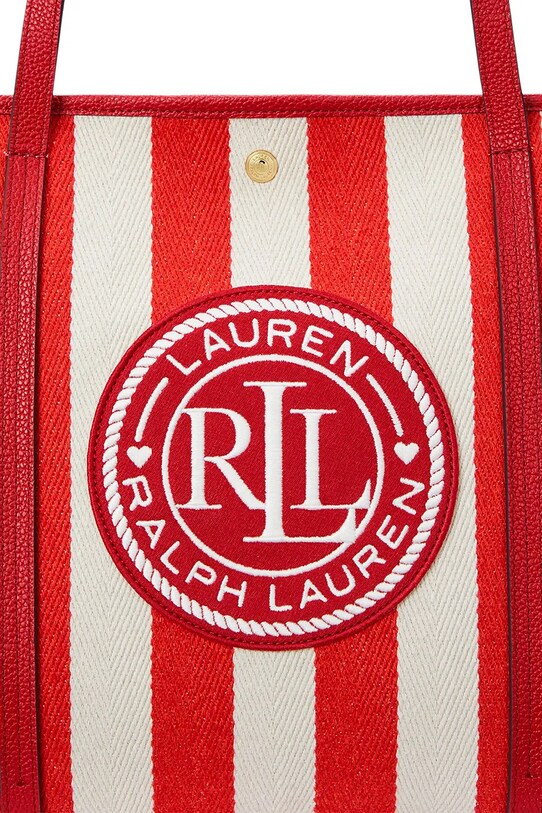 Lauren Ralph Lauren torebka bawełniana 431956937 czerwony