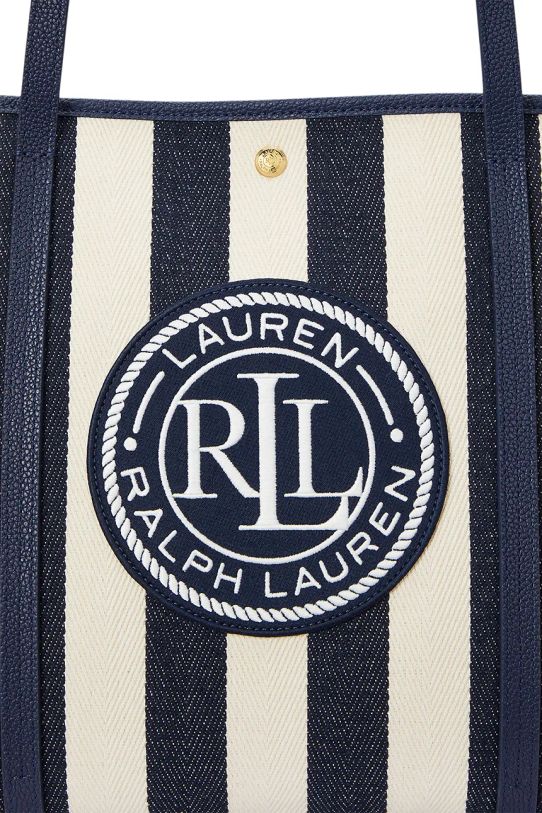 Lauren Ralph Lauren torebka bawełniana 431956937 granatowy