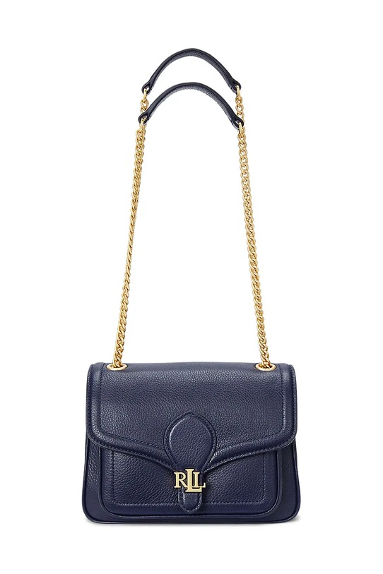 Lauren Ralph Lauren torebka skórzana skóra licowa granatowy 431959003