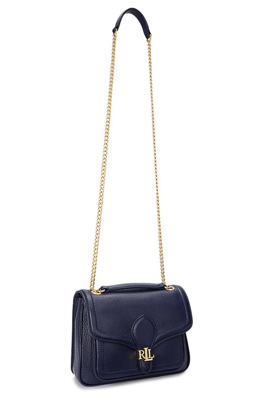 Akcesoria Lauren Ralph Lauren torebka skórzana 431959003 granatowy